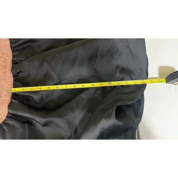 Women’s Fancy Pink Lace Top with Black Balloon Mini Skirt Dress Party Cocktail - Picture 3 of 8